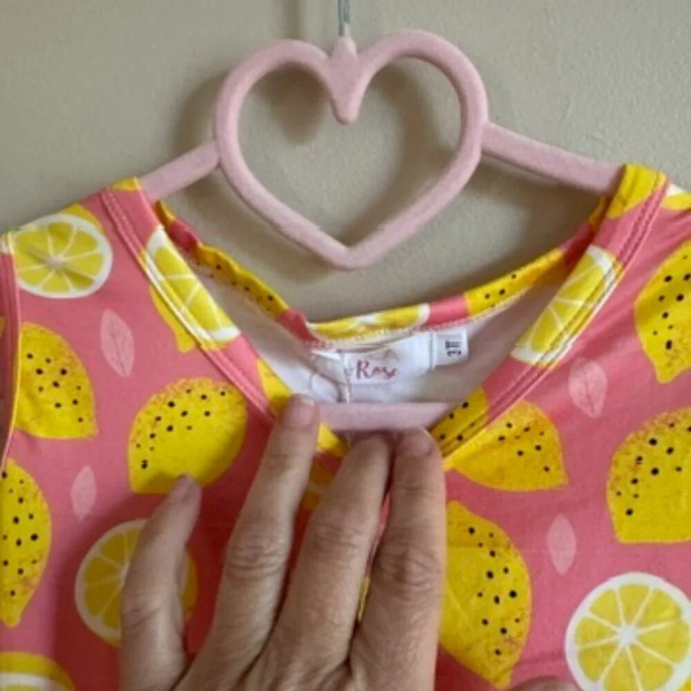 Girls Lemon Yellow Tutu Dress NWT